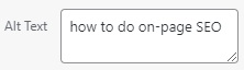 alt text seo